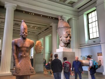 Koleksi patung-patung Mesir Kuno di British Museum, London